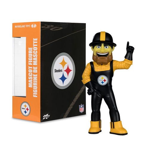 NFL SportsPicks Pittsburgh Steelers Steely McBeam Mascot 8-Inch Posed Figure