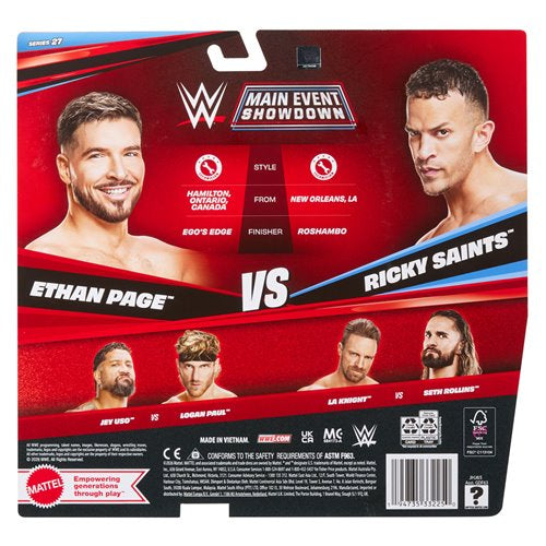 WWE Championship Showdown Series 27 Ethan Page Vs Ricky Saints Action Figure 2-Pack