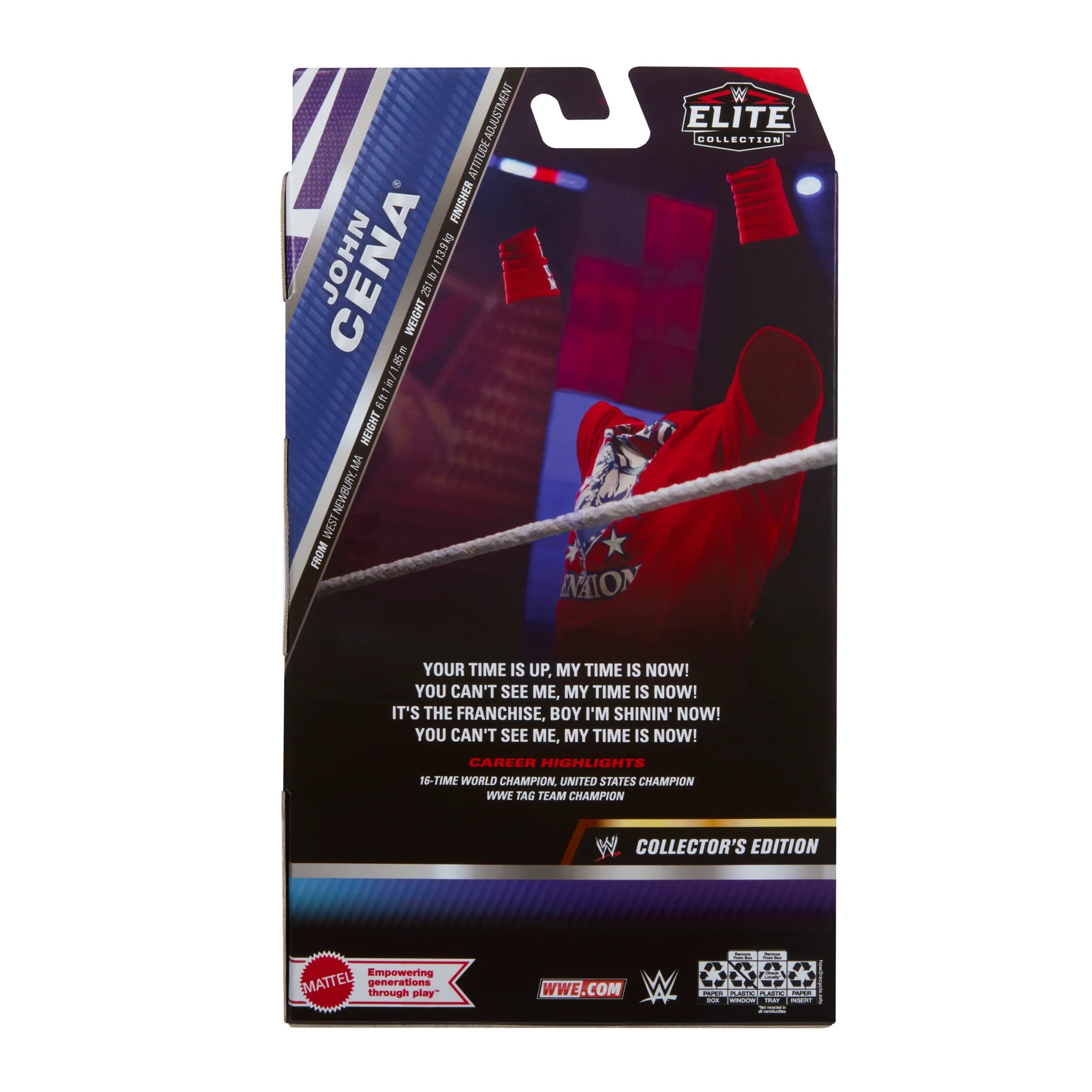 WWE Elite Collection Greatest Hits Series 8 John Cena [Collector's Edition] Action Figure