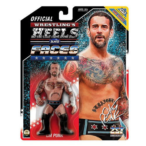 Wrestling's Heels and Faces CM Punk 4 1/2-Inch Scale Action Figure