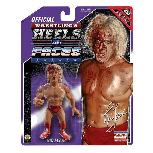Wrestling's Heels and Faces Series 4 Bloody Ric Flair 4 1/2-Inch Scale Action Figure
