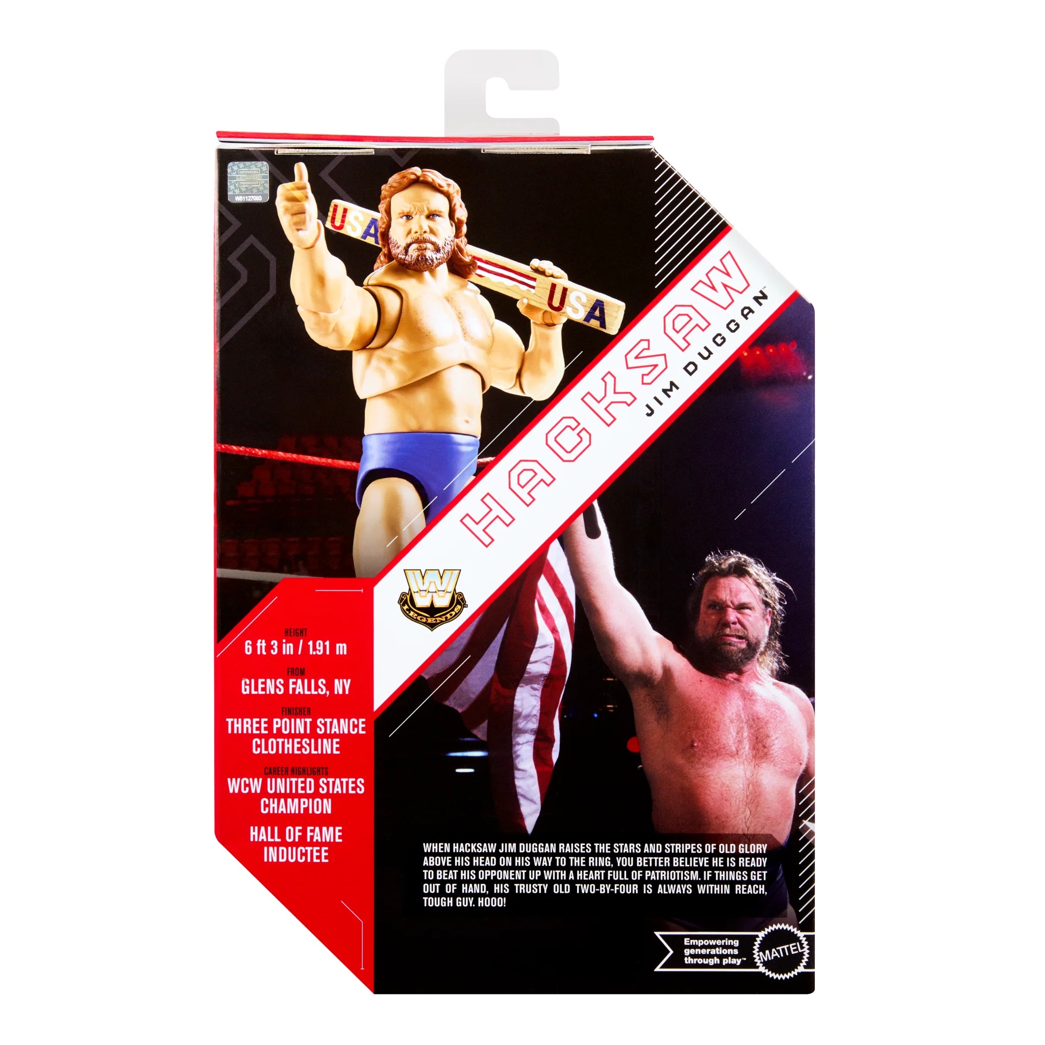 WWE Ultimate Edition Legends Hacksaw Jim Duggan Action Figure