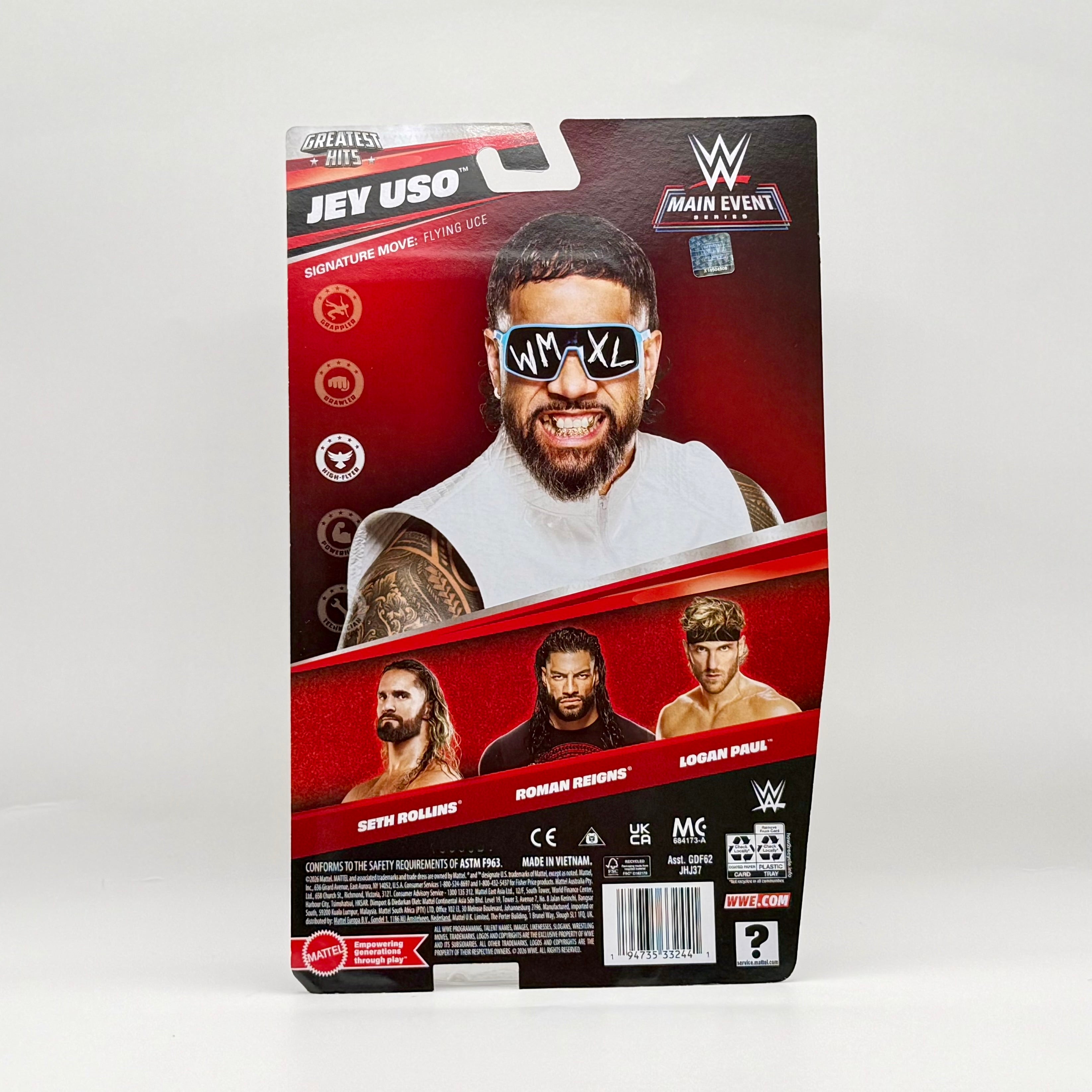 WWE Main Event Greatest Hits Mix 3 Jey Uso Action Figure